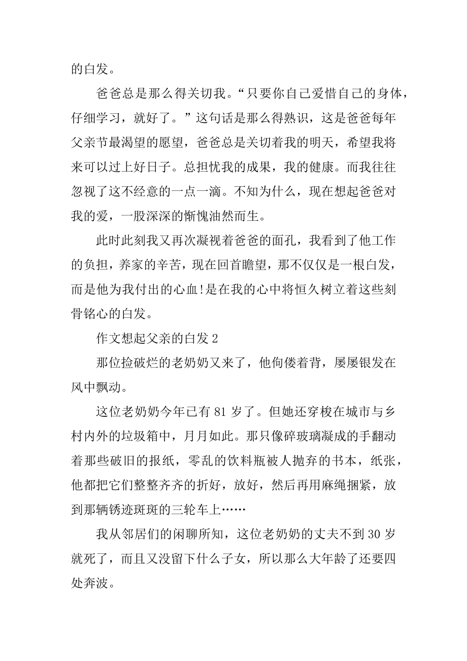 想起父亲的白发作文初中最新.docx_第2页