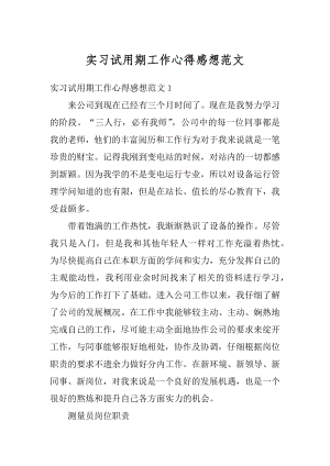 实习试用期工作心得感想范文范本.docx