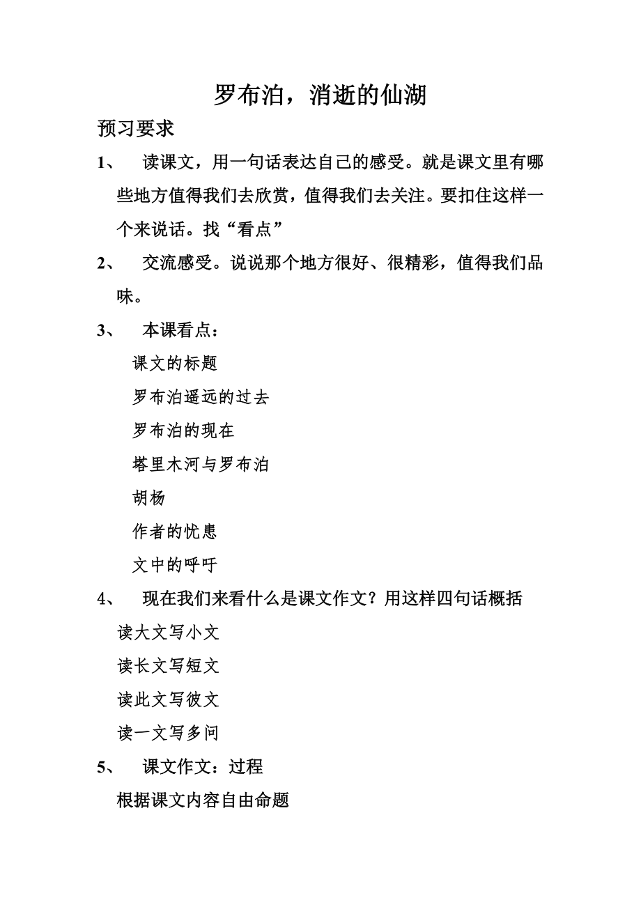 罗布泊预习设计.doc_第1页