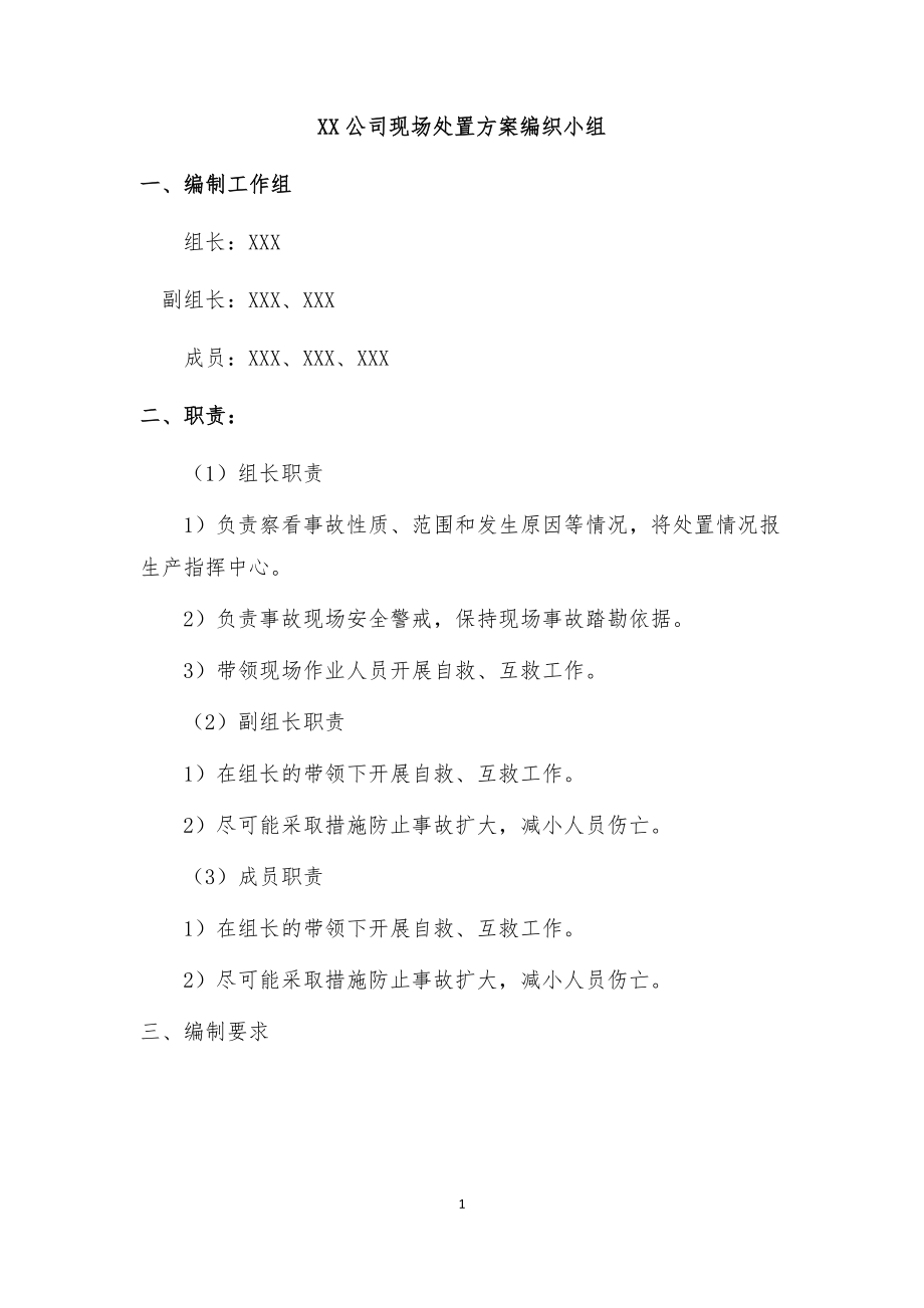 某公司现场应急处置方案.docx_第1页