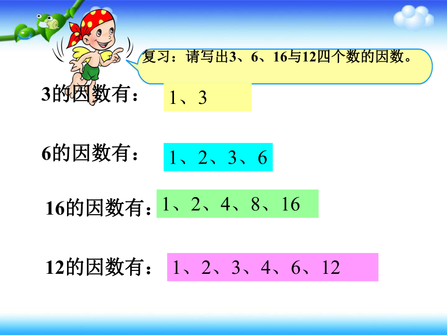 人教版第九册七单元《最大公因数》.ppt_第2页