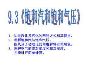 2017-2018学年人教A版选修3-3饱和汽和饱和汽压第1课时课件(17张）.pptx