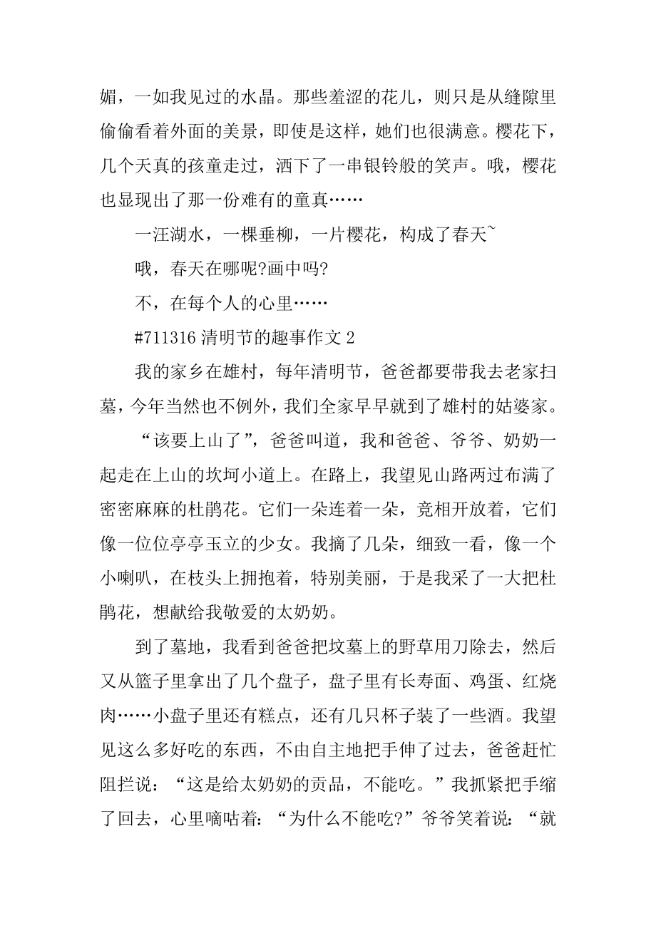 清明节的趣事作文精选.docx_第2页