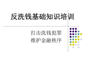 反洗钱基础知识培训PPT课件.ppt