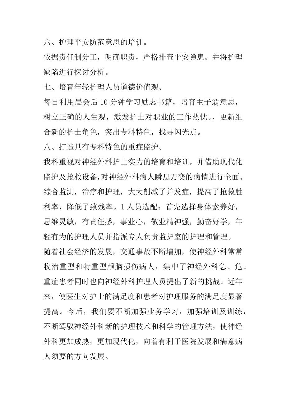 中医科护士护理工作计划精编.docx_第2页