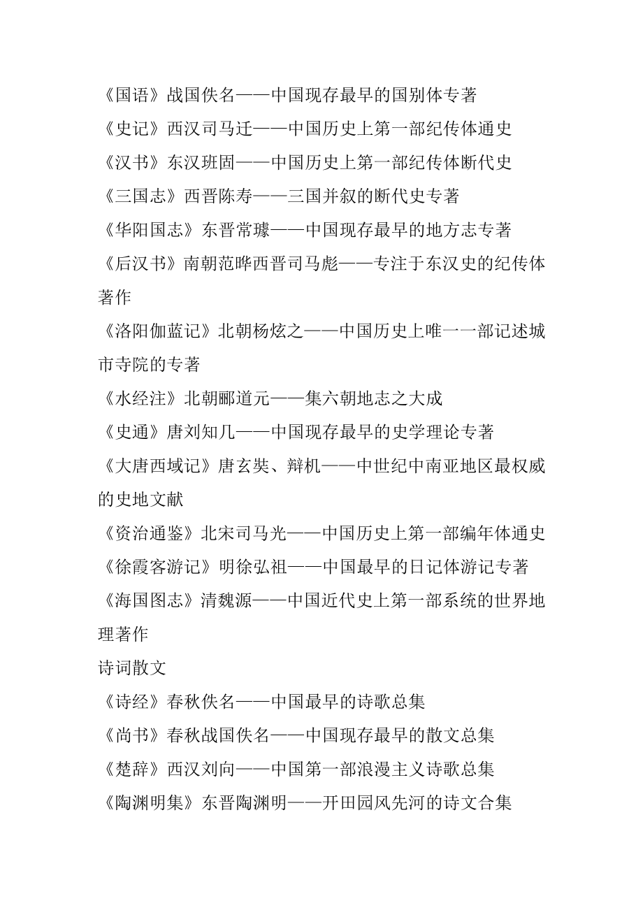 中国文学名著100部必读书目例文.docx_第2页