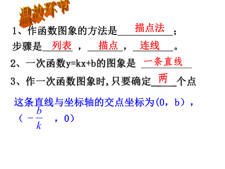 浙教版八年级数学上册教学课件：54一次函数的图像(2).ppt_第2页