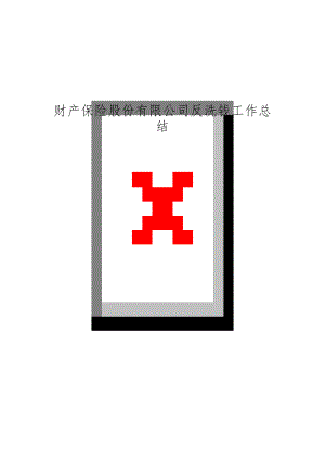 财产保险股份有限公司反洗钱工作总结.doc