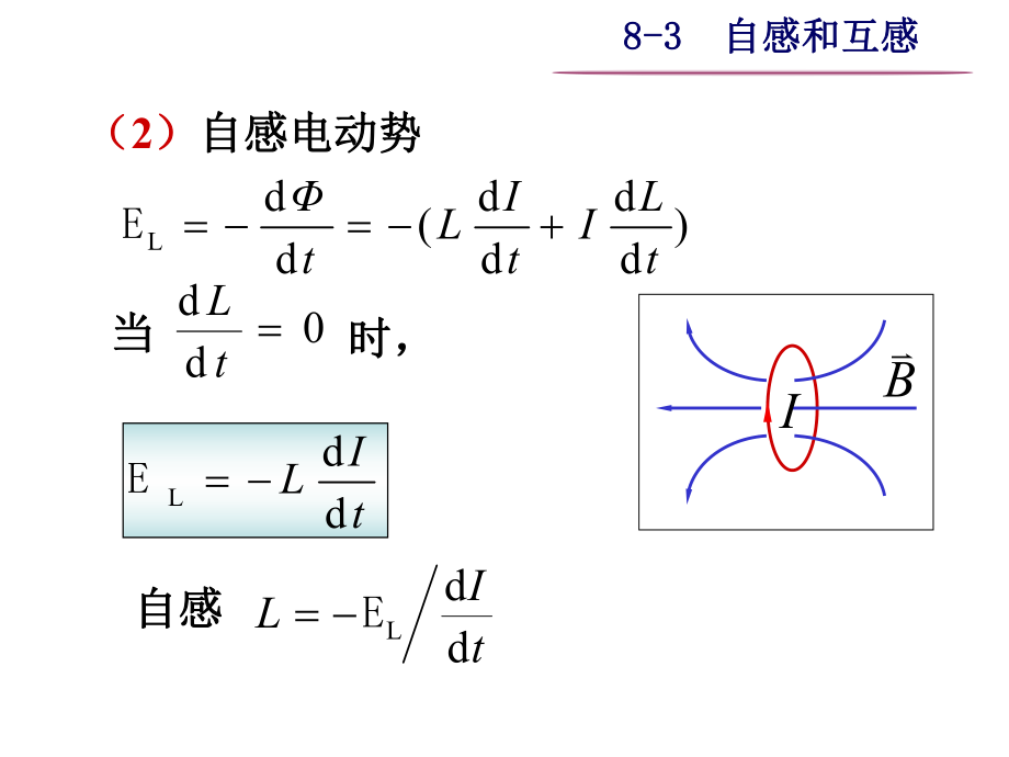 大学物理之83自感和互感ppt课件.ppt_第1页