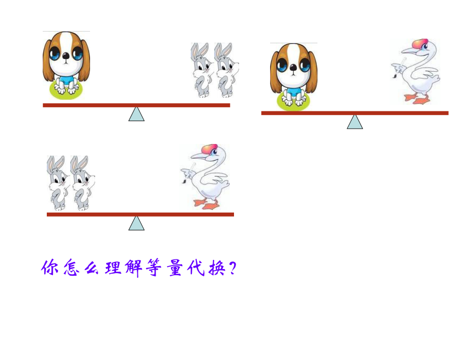 人教版小学三年级下册数学广角(2)--等量代换.ppt_第2页