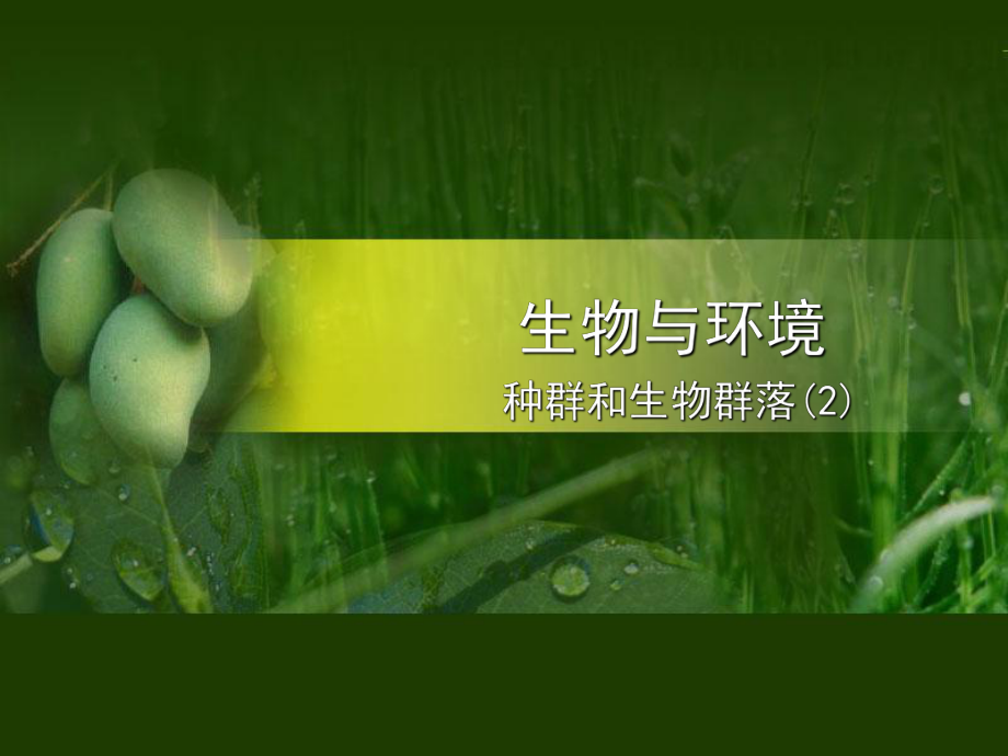 生物与环境种群和生物群落.ppt_第1页