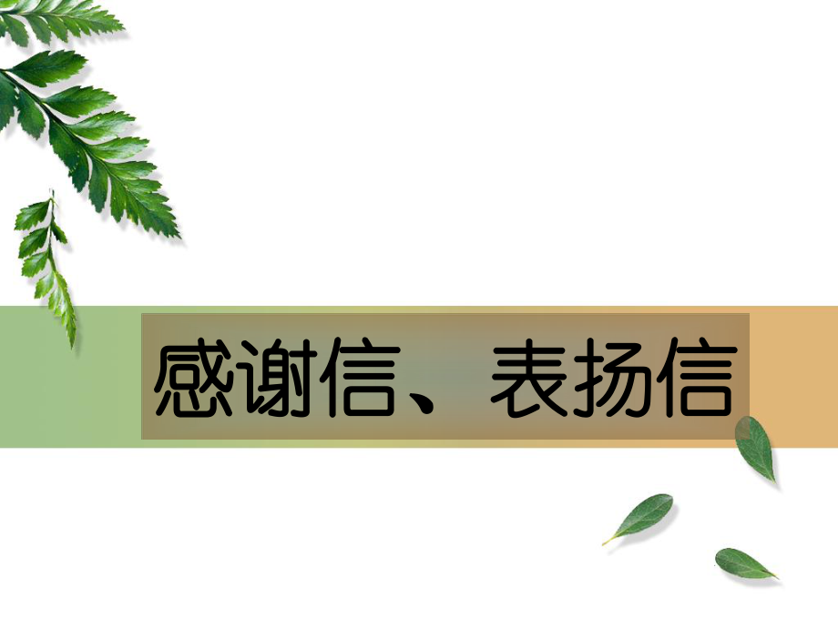 1感谢信、表扬信.ppt_第1页