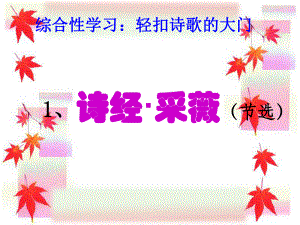 _《诗经采薇》实用课件.ppt