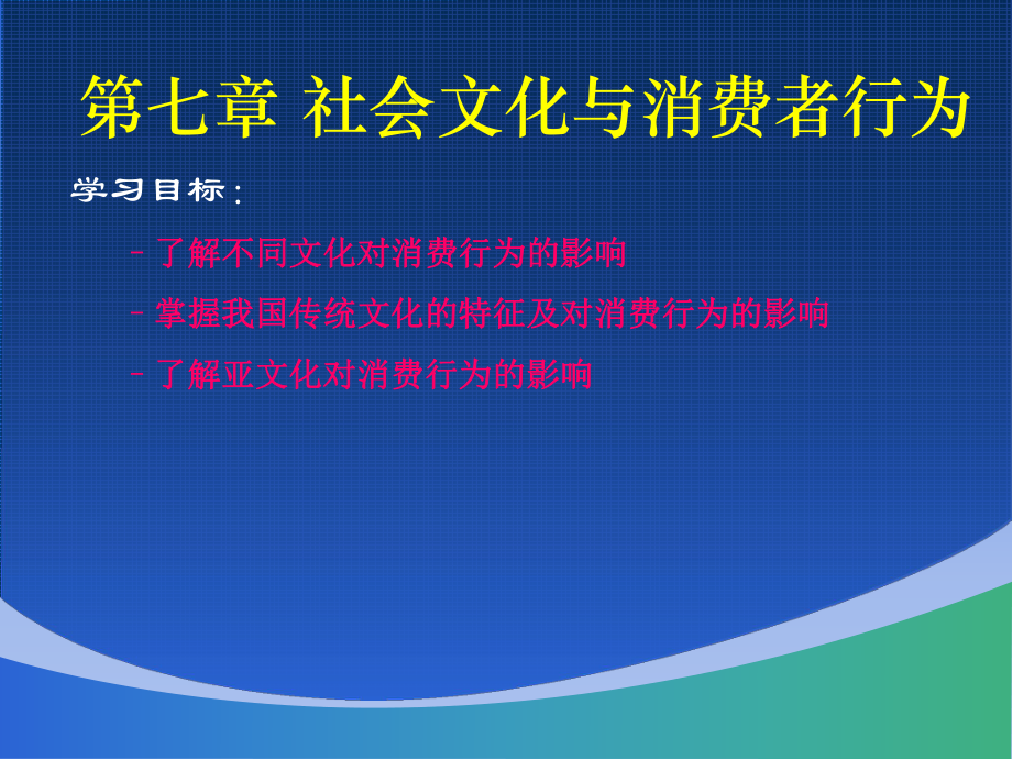 社会文化与消费者行为ppt课件.ppt_第1页