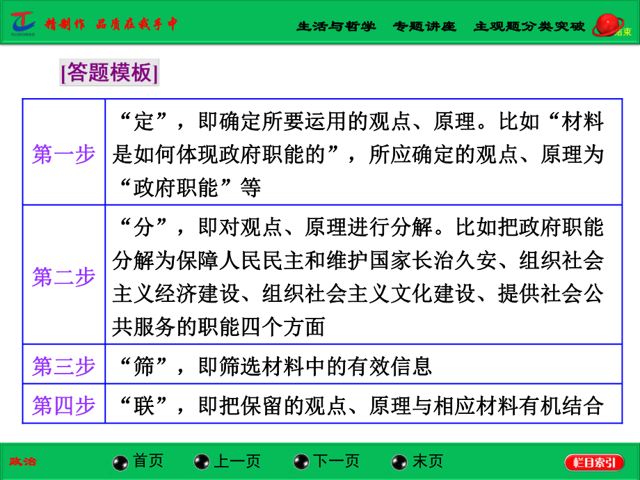 《生活与哲学》专题讲座：主观题分类突破.ppt_第2页