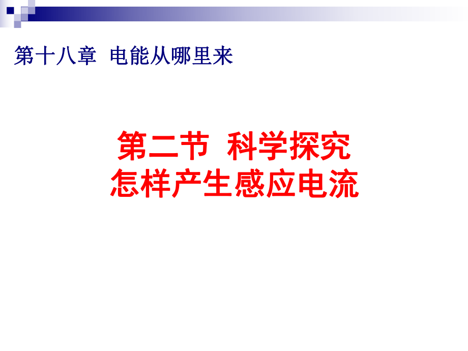 1821科学探究：怎样产生感应电流.ppt_第1页