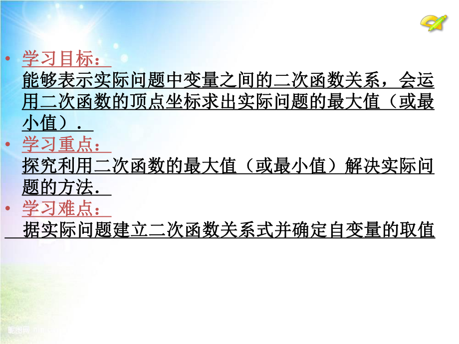 实际问题与二次函数面积最大问题ppt课件.ppt_第2页