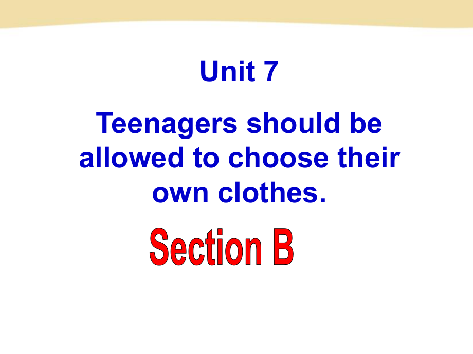 新目标Go+for+it版九年级Unit+7+Teenagers+should+be+allowed+to+choose+their+own+clothes+Section+B（共59张PPT）.ppt_第2页