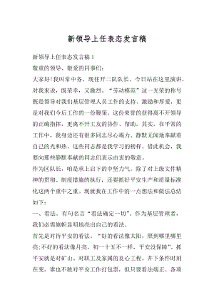 新领导上任表态发言稿范文.docx