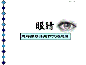 怎样拟好话题作文的题目.ppt