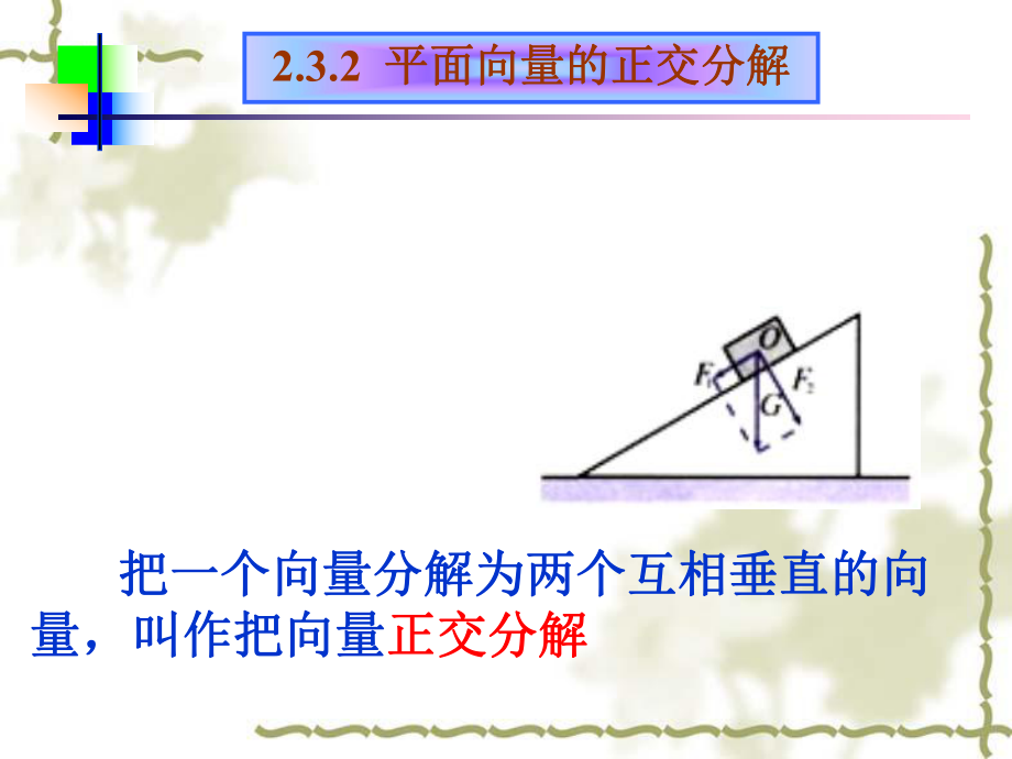 平面向量的正交分解.ppt_第2页