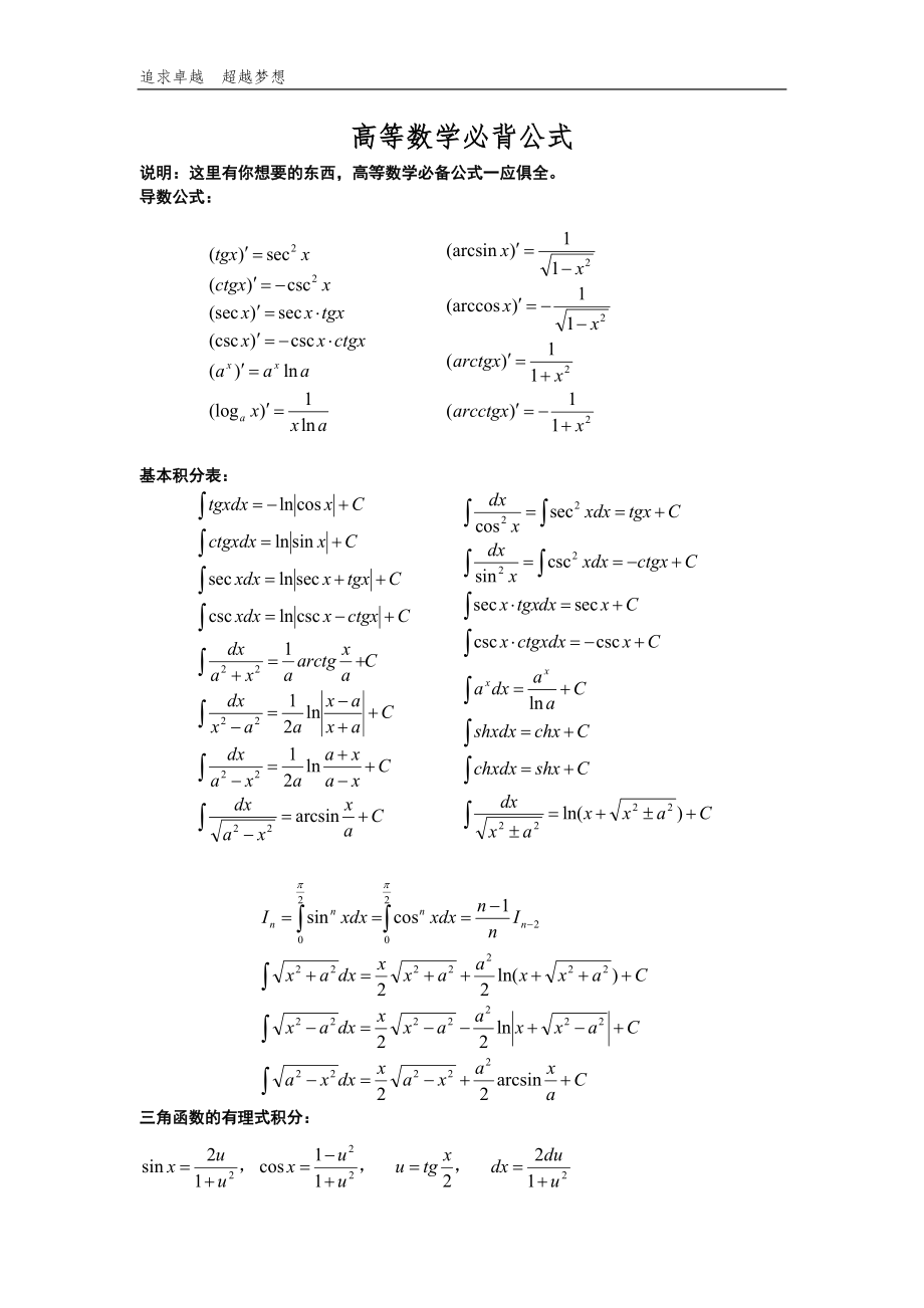 高等数学公式必背大全.doc_第1页