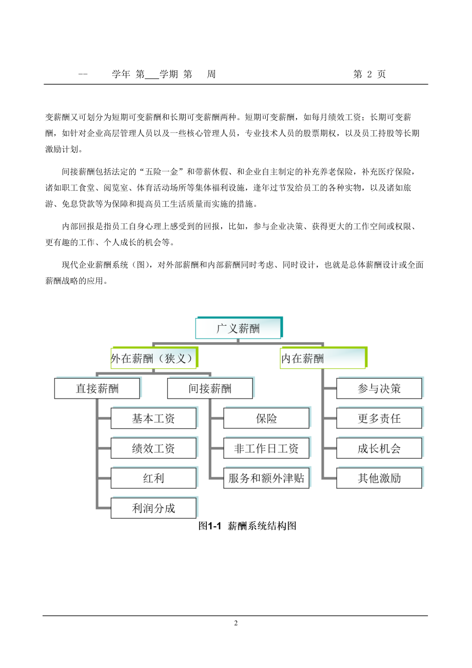 薪酬与福利管理实务(第四版)全书电子教案完整版.docx_第2页