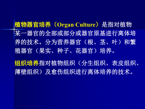 植物的器官和组织培养ppt课件.pptx