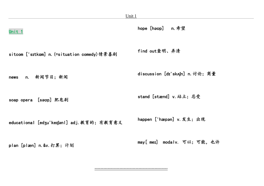 鲁教版七年级(下)英语单词表.doc_第2页