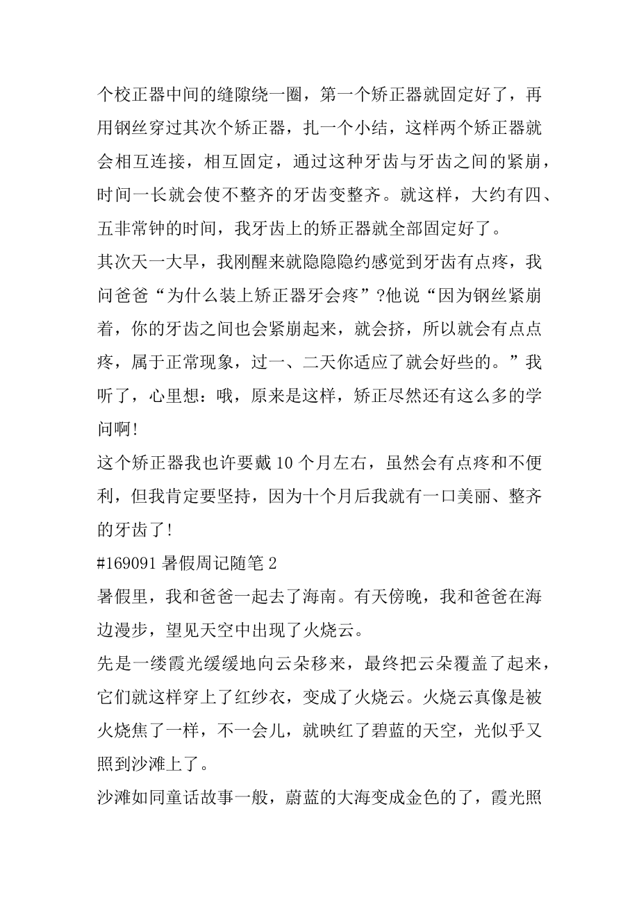 暑假周记随笔汇总.docx_第2页