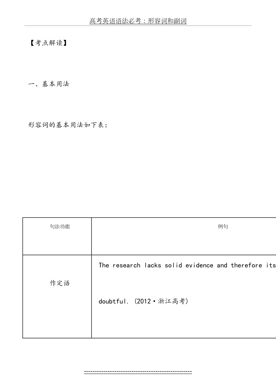 高考英语语法必考：形容词和副词.doc_第2页