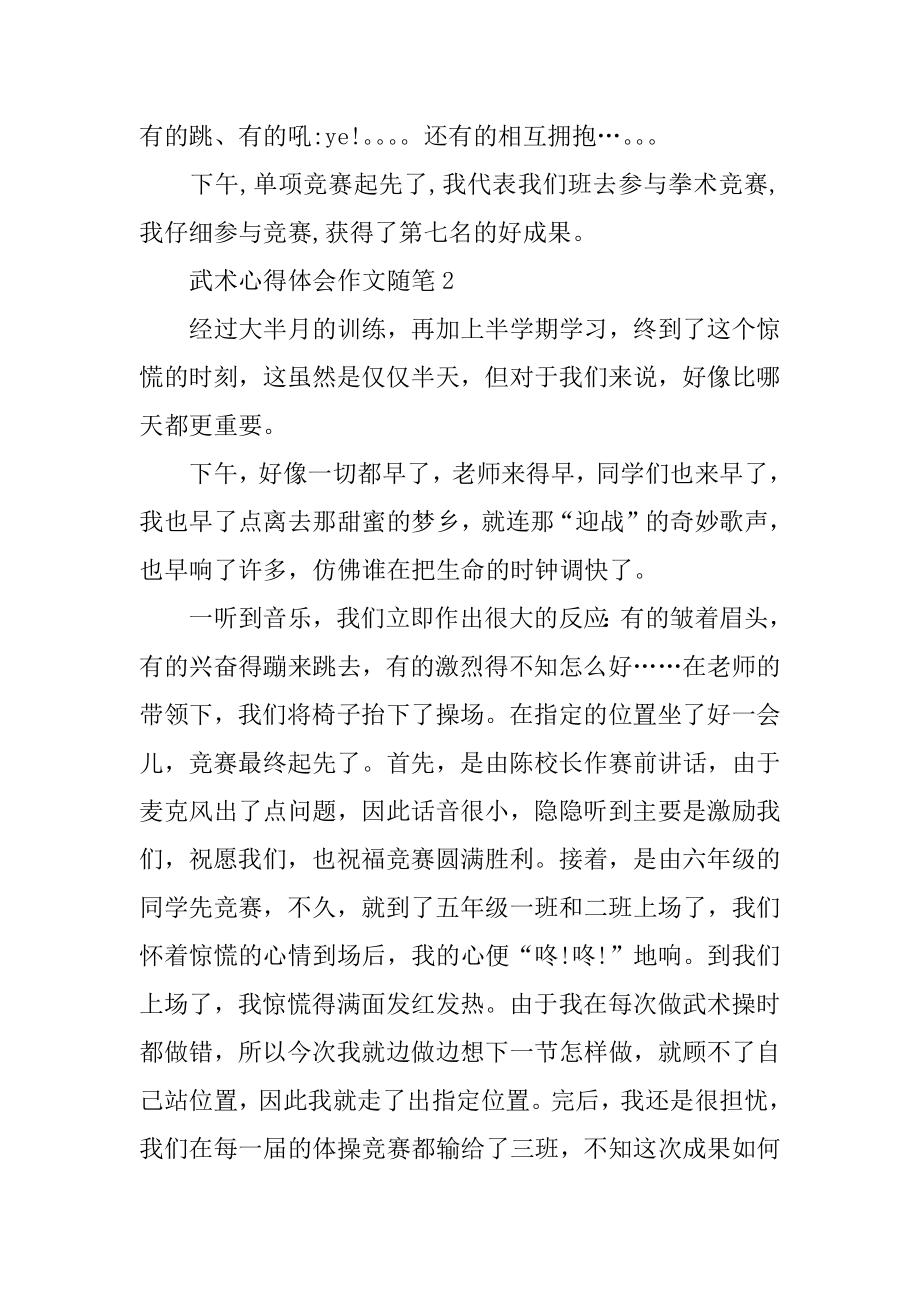 武术心得体会作文随笔600字最新.docx_第2页