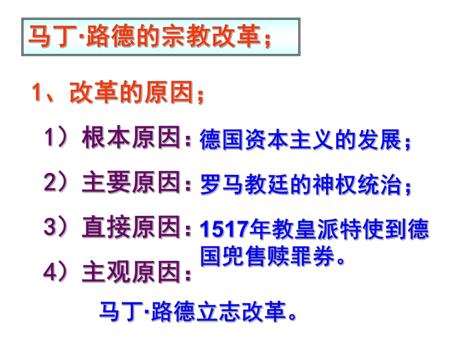 历史：专题五《欧洲宗教改革》课件2(人民版选修一).ppt_第2页