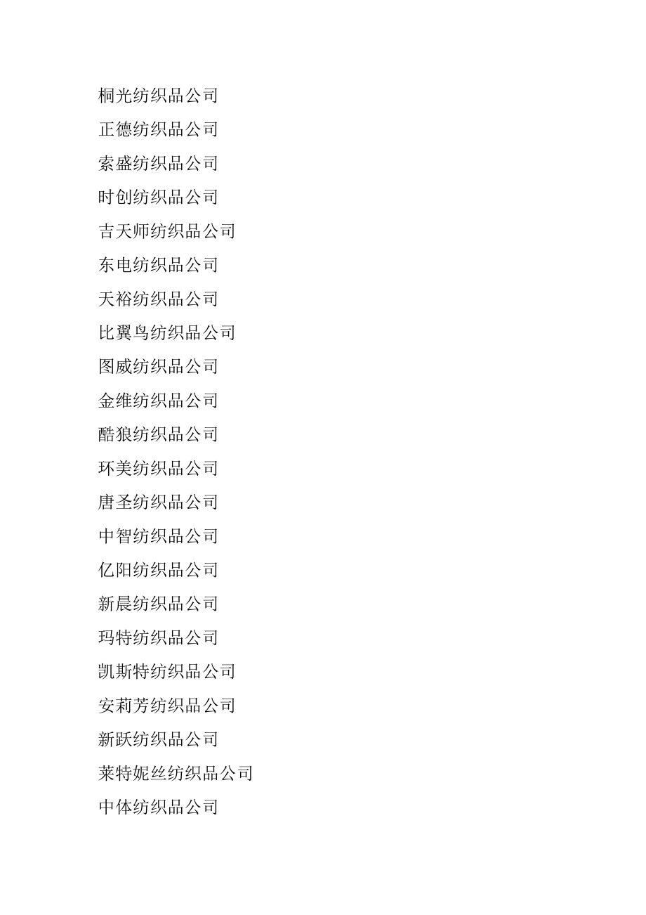 大气好听的纺织公司名字大全精编.docx_第2页