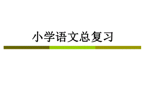 小学语文总复习词语.ppt