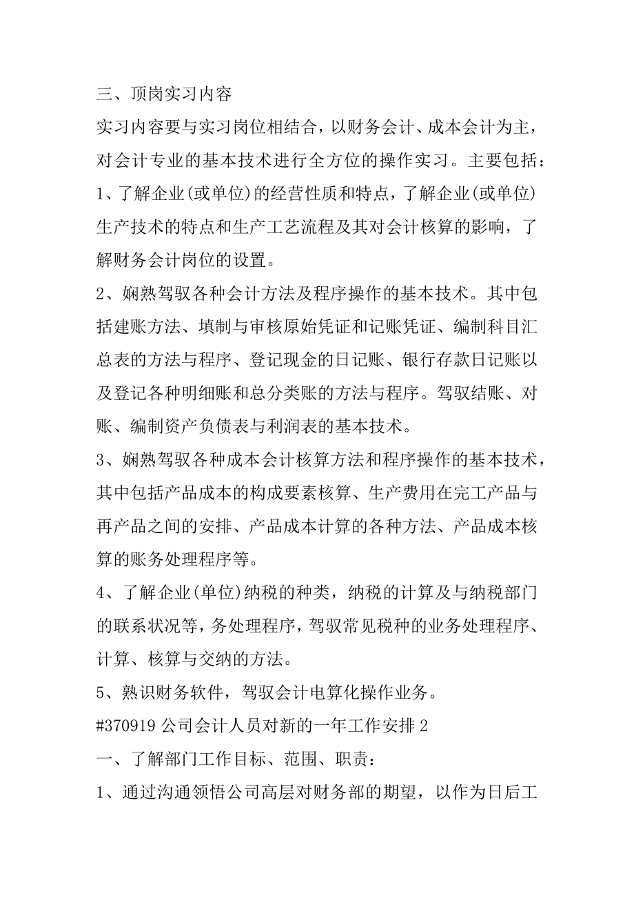 公司会计人员对新的一年工作计划范例.docx_第2页