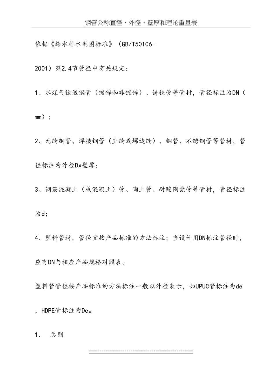 钢管公称直径、外径、壁厚和理论重量表.doc_第2页