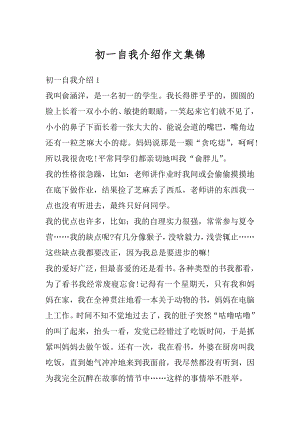 初一自我介绍作文集锦精选.docx