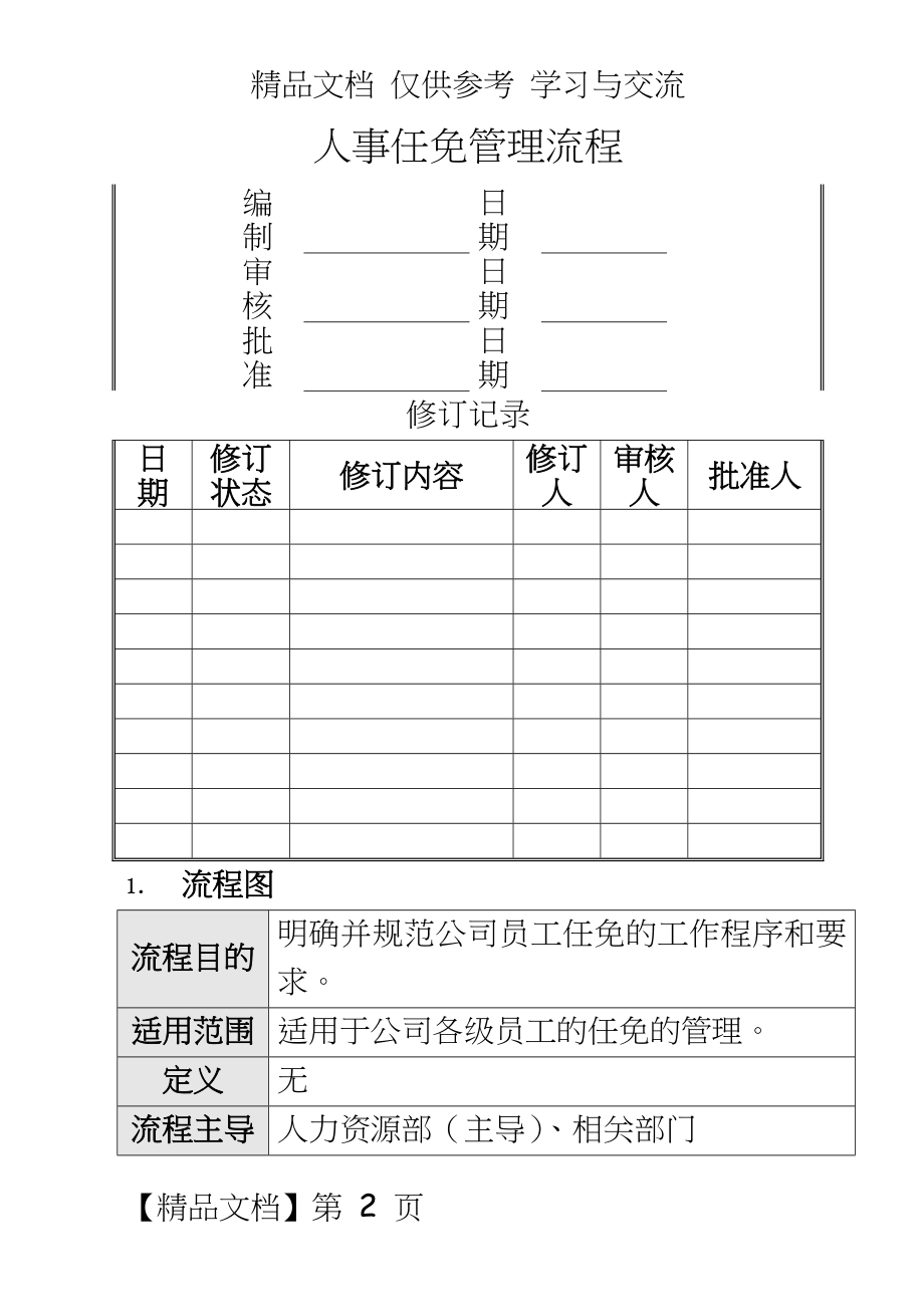 （房地产人力资源）人事任免流程.doc_第2页