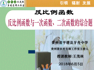 反比例函数与一次函数、二次函数的综合应用.ppt