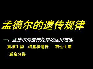 孟德尔遗传定律.ppt