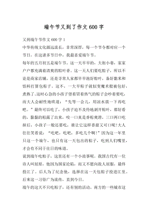 端午节又到了作文600字精选.docx