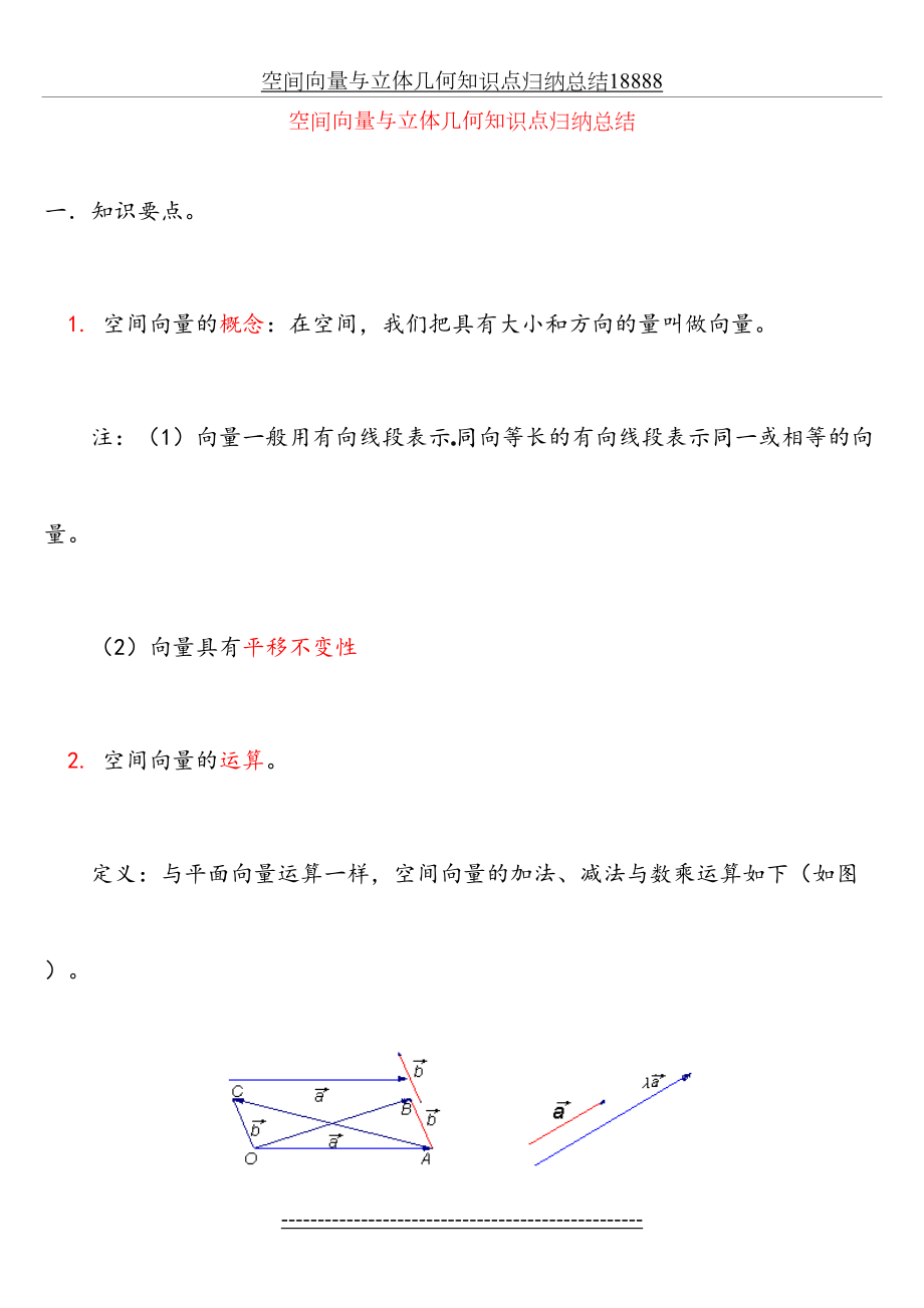 空间向量与立体几何知识点归纳总结18888.doc_第2页