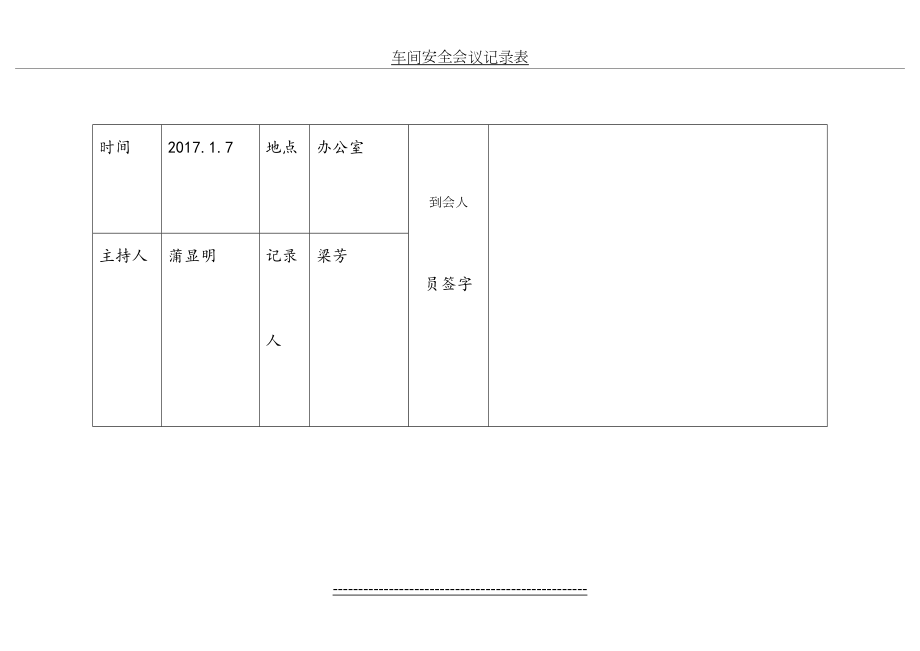 车间安全会议记录表.doc_第2页