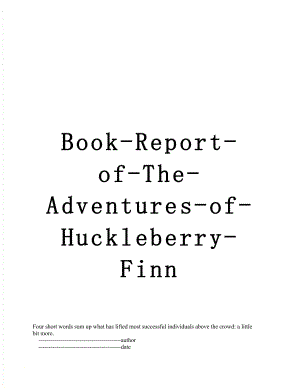 Book-Report-of-The-Adventures-of-Huckleberry-Finn.doc