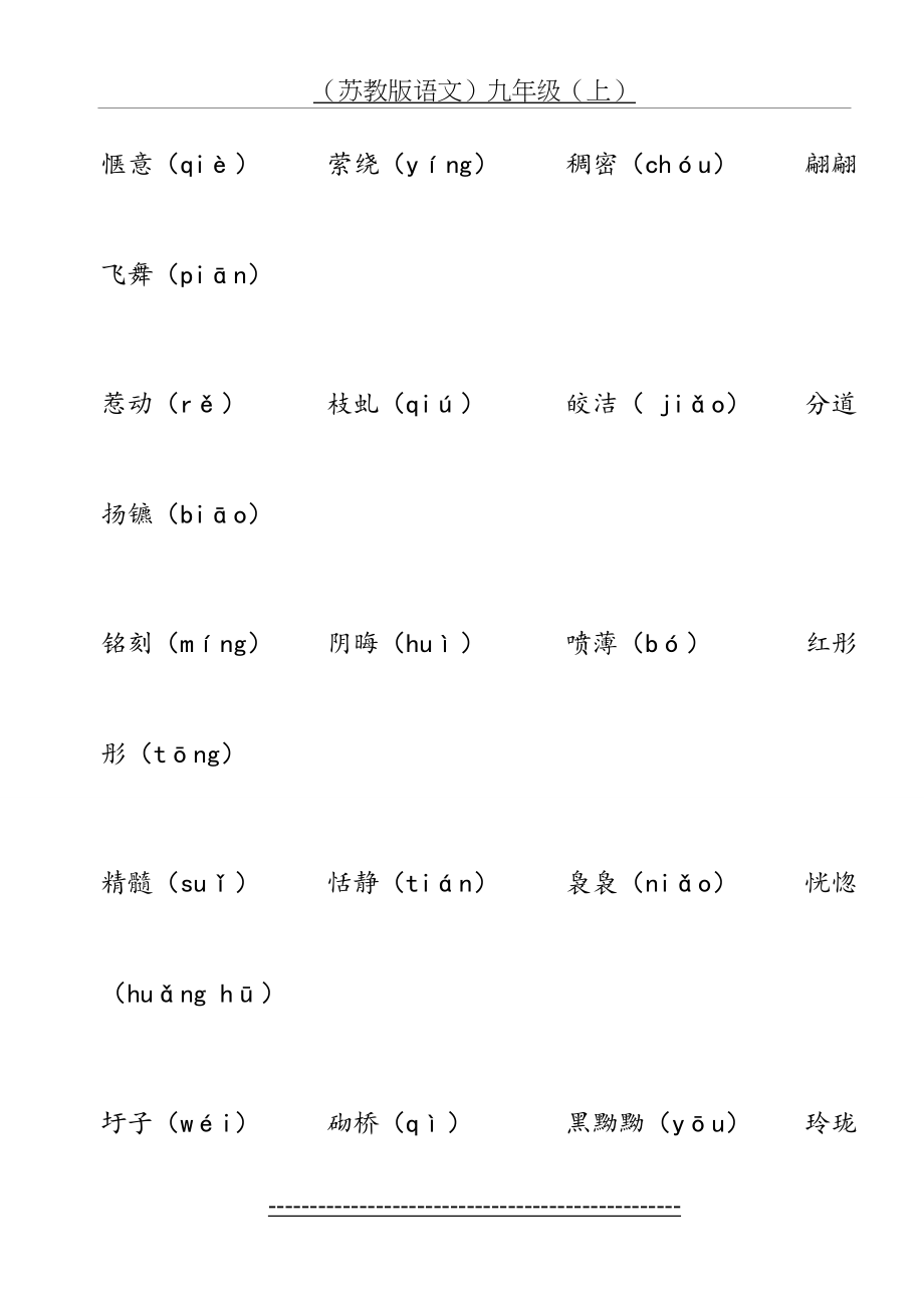 (苏教版语文)中考总复习九年级(上)资料整理.doc_第2页