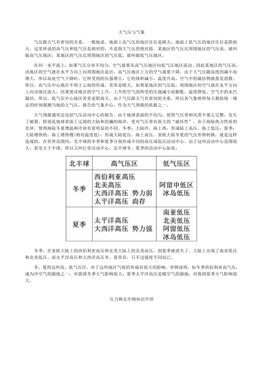 大气压强资料.doc_第1页