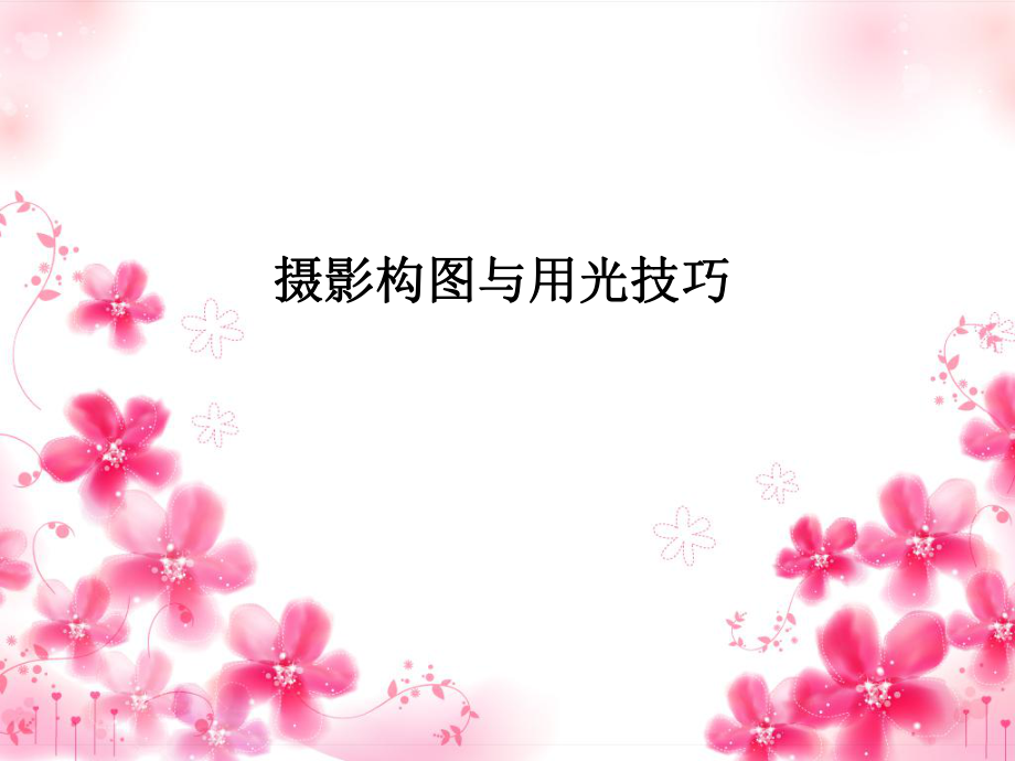 摄影构图与用光技巧.ppt_第1页