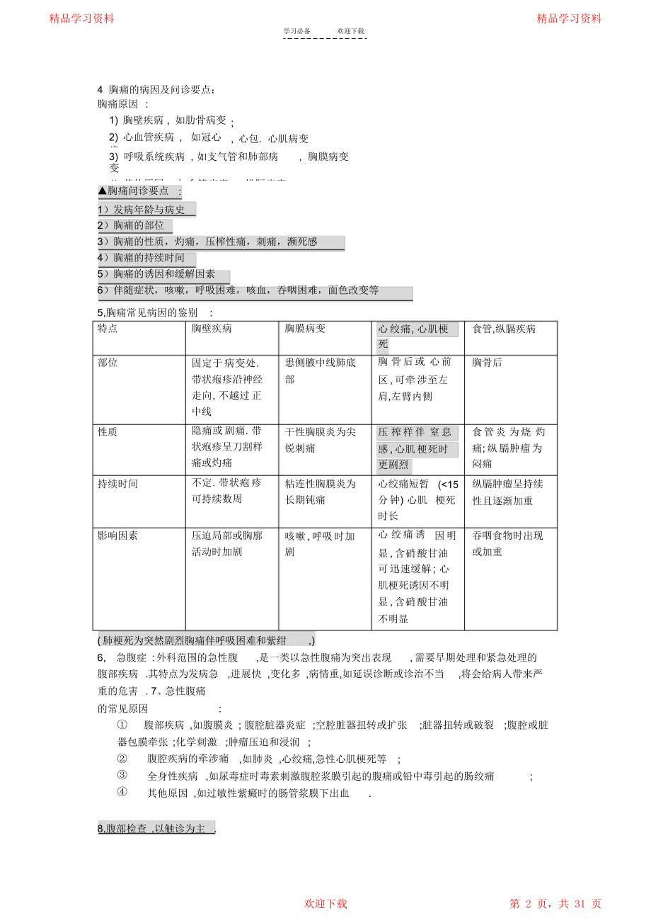 诊断学基础考试复习重点.doc_第2页