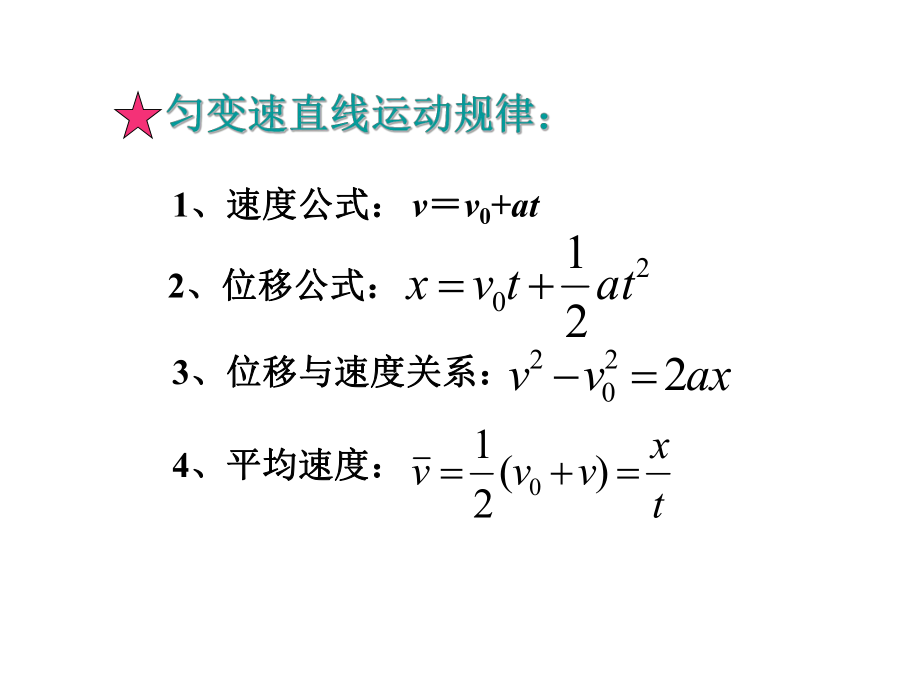 新人教版必修1：23匀变速直线运动规律推论课件.ppt_第2页